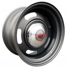 REVOLUTION RALLYE STEEL Matte Black   7x17 med budget dk - 5x114.3