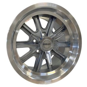 MUSCLE CAR SHELBY GUNMETAL / MACHINED 8X15 + 9X15 med BF Goodrich dk - 5x114.3