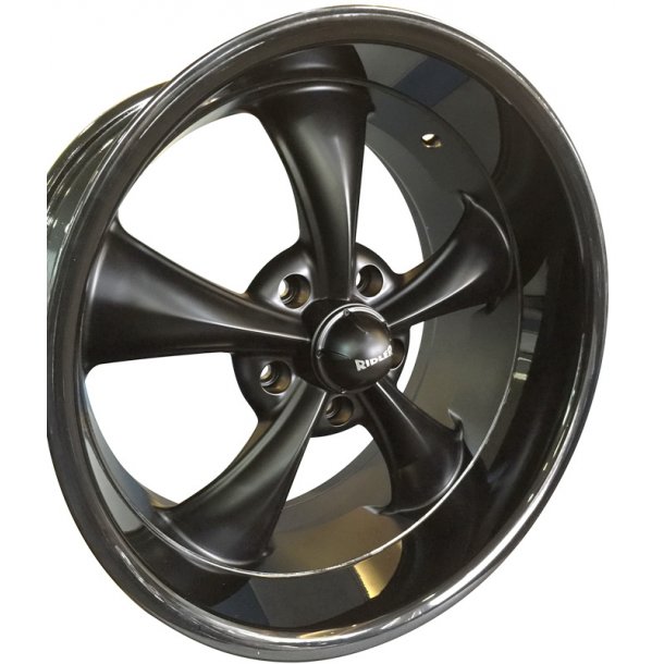 REVOLUTION CLASSIC Matte Black  /Gloss Black 9.5x18 , ET=0, BS=5.25, 5x127