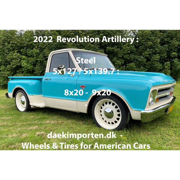 REVOLUTION ARTILLERY STEEL WHITE 9X20, ET=0, 5x127