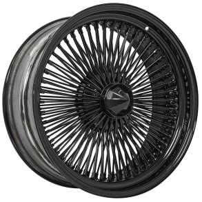 SHOW WIRE WHEELS BLACK 100 spoke straight lace 8x20, 5x114.3