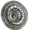 SHOW WIRE WHEEL Chrome 56 spoke and Cad cap w/o logo 6x15 , ET -19 , CB 81MM  , 5x114.3 