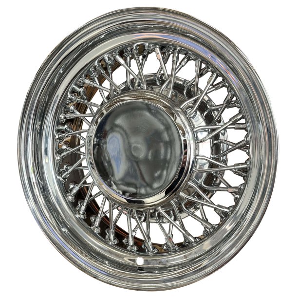 SHOW WIRE WHEEL Chrome 56 spoke and flat cap cap 6x15 , ET -19 , CB 81MM , 5x114.3 