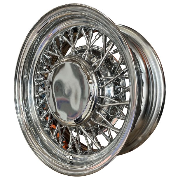 SHOW WIRE WHEEL Chrome 56 spoke and flat cap cap 6x15 , ET -19 , CB 81MM , 5x114.3 