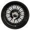 SHOW WIRE WHEELS all black 72 spoke cross lace 10x15, 5x120.65