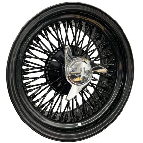 SHOW WIRE WHEELS all black 72 spoke cross lace 10x15, 5x120.65