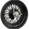 SHOW WIRE WHEELS all black 72 spoke cross lace 10x15, 5x120.65