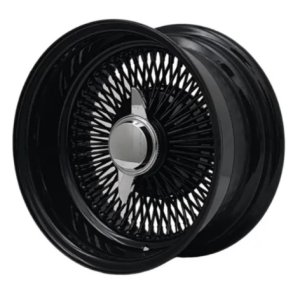 SHOW WIRE WHEELS BLACK 100 spoke straight lace 7x15, 5x114.3