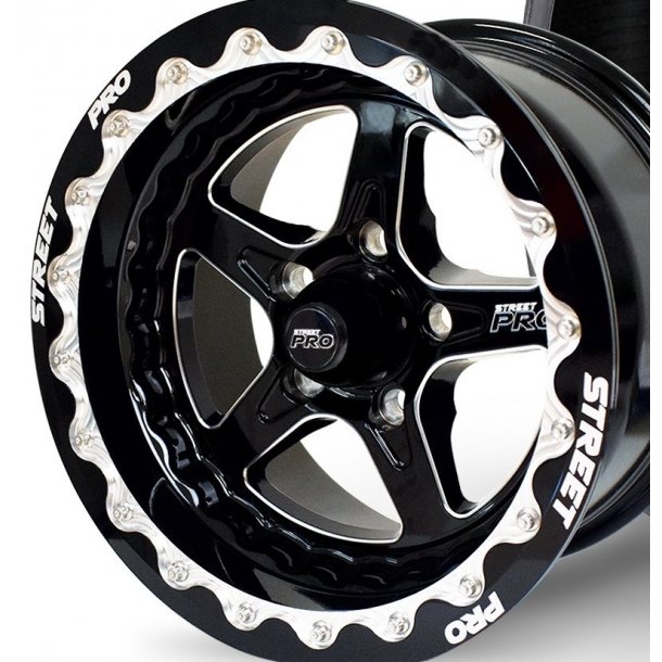 STREET PRO CONVO PRO  BEADLOCK LOOK  Glossblack /Machined  8.5x15 ET=-32 5x120.65