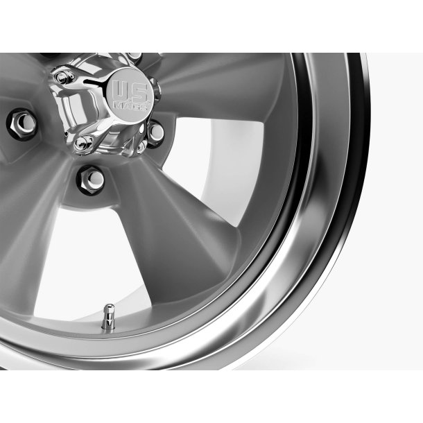 SAVE 30%  -  US MAGS U102 MATTE GUN METAL 8x18 + 9x18 med budget dk - 5x120.65