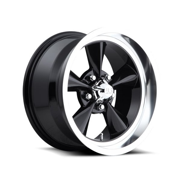 US MAG 1PC U107 STANDARD Gloss Black 8x15 5X114.3 ET 1 (BS 4.54) CB 72.56