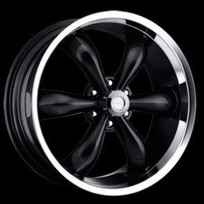 VISION 142 Gloss Black Machined Lip 9x20, ET=20, BS=5.75, 6x139.7