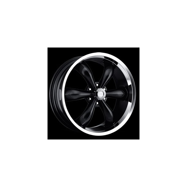 VISION 142 Gloss Black Machined Lip 9.5x22, ET=30, BS=6.4, 6x139.7