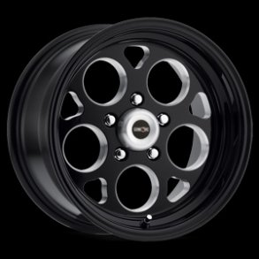 VISION 561 Gloss Black With Milled Windows 7x15, BS=4, 5x114.3