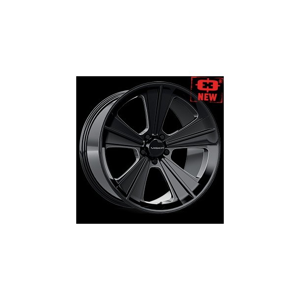 VISION V327 Gloss Black Milled Spoke 11x20, ET=50, BS=7.9, 5x114.3